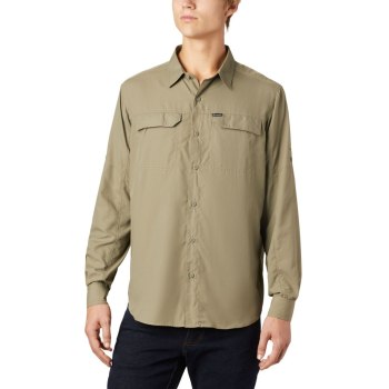 Columbia Silver Ridge 2.0 Long Sleeve, Camisa Verde Oliva Para Hombre | 180763-BTC